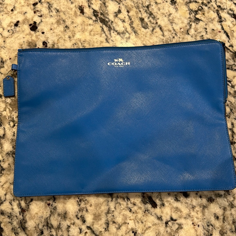 COACH blue laptop bag / computer case / bag. No scratches great condition